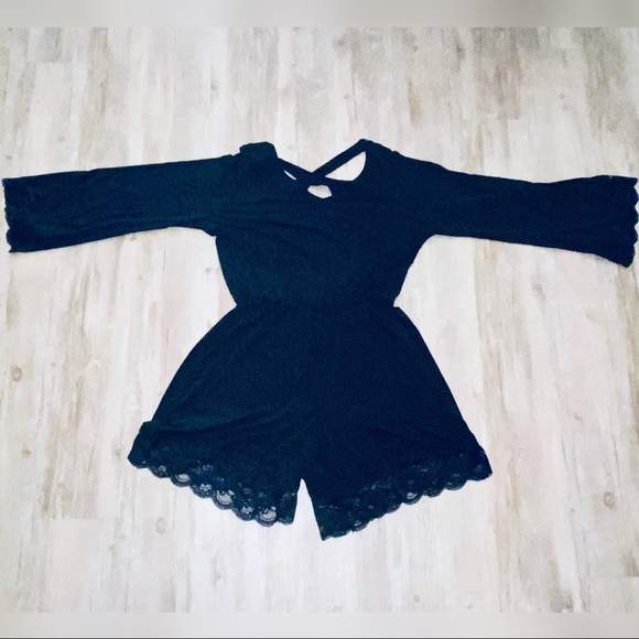 Pants - Black Romper